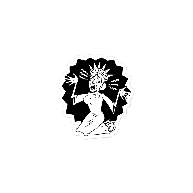 'Patriotic Panic' Sticker