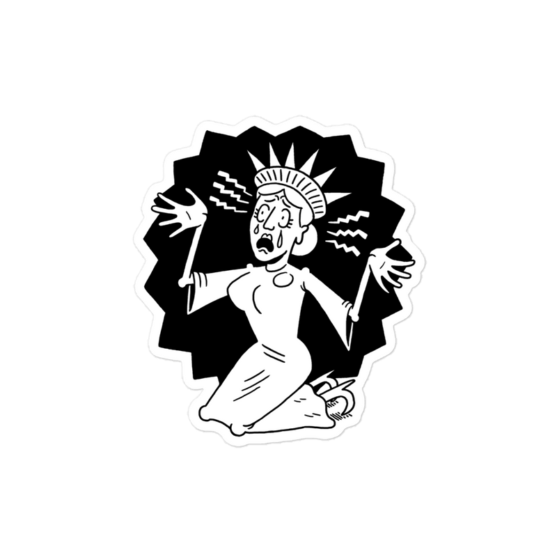 'Patriotic Panic' Sticker