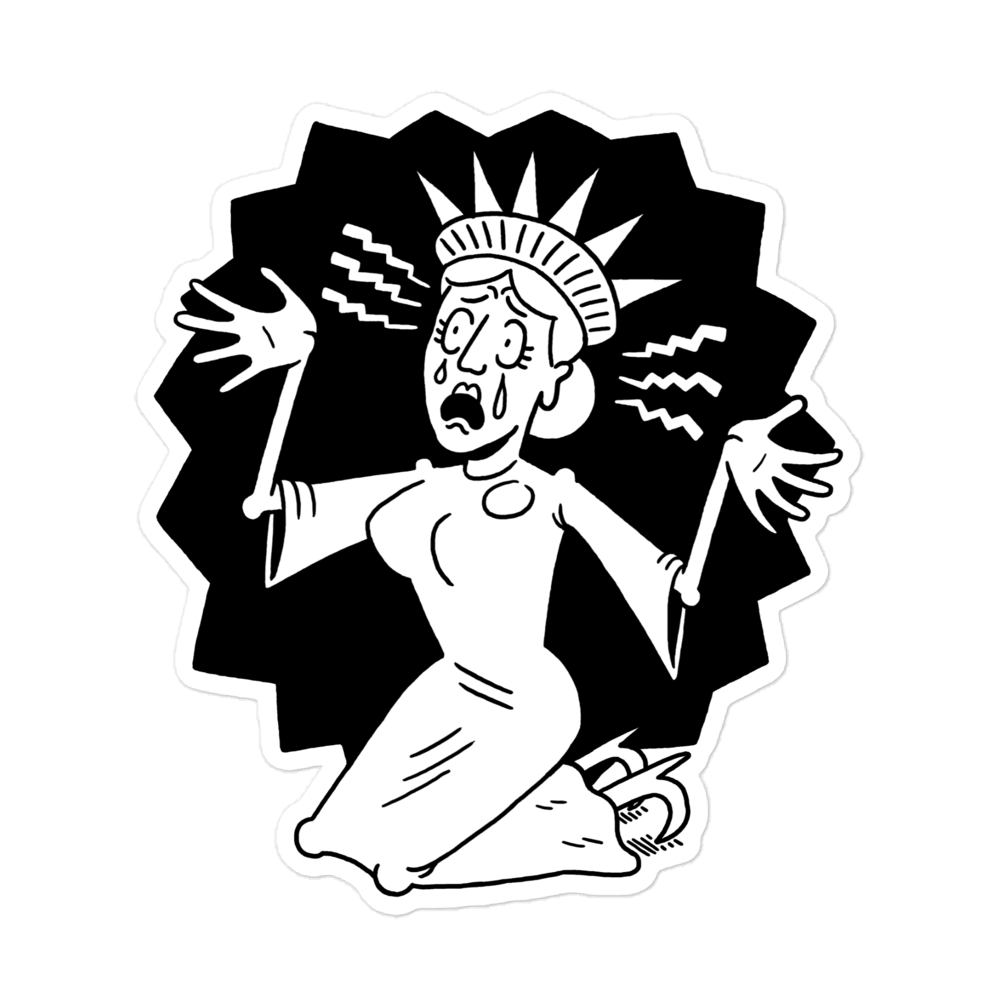 'Patriotic Panic' Sticker