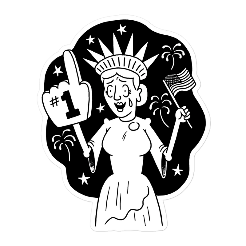 'Patriotic Joy' Sticker